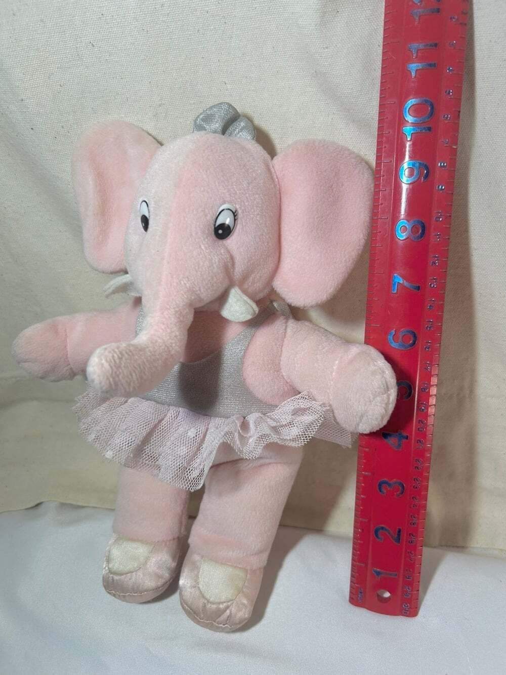 GUND VTG 1992 Pink Ballerina Elephant Plush